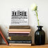 thoqii Book Lover Decor Wooden Box Sign, Bookworm Nerd Bookish Librarian Desk Decoration Home Bedroom Office Bookshelf