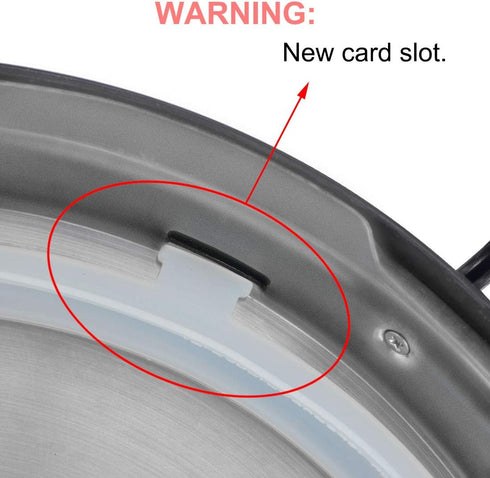 uxcell Silicone Gasket Sealing Ring for Electric Cookers, 8.7 Inch Inner Diameter, Fits 5/6 QT Models, Set of 2