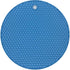 Silicone 2-Pack Trivets for Hot Dishes - Hot Pads for Kitchen, Pot Holders for Hot Pots and Pans, Silicone Mats for Kitchen Countertops, Table, Flexible Easy to Wash and Dry (Blue) by Freedom Farms