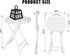 18 Inch Pack 2 440lbs Folding Stool, Foldable Stool with Handle & Steel Frame, of Folding Bar Stools, Sturdy Foldable