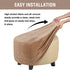 GERLNF Round Velvet Ottoman Slipcover Ottoman Covers Footstool Protector Covers Storage Stool Ottoman Covers Stretch