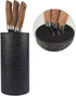 Universal Knife Block without Knives, Multi-Functional Resin Round Knife Holder with Unique Design for Easy Cleaning