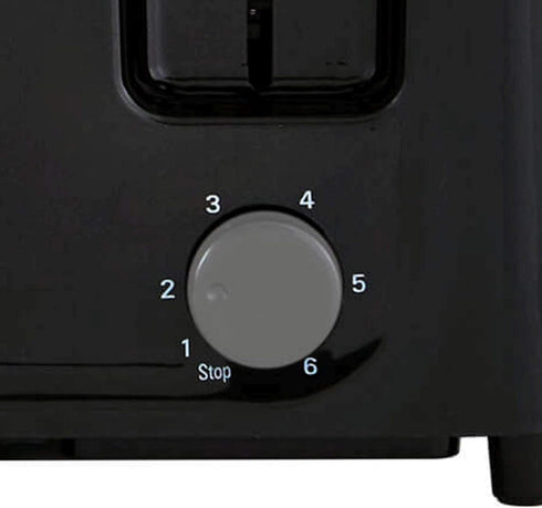 Continental Electric CE-TT029 4 Slice Toaster, Cool Touch, Black