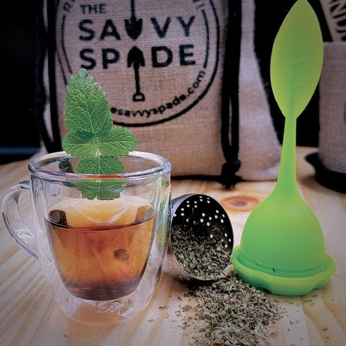 Tea Seeds Herb Garden Kit Indoor Non-GMO Heirloom Chamomile, Lavender, Mint, Lemon Balm Herbal Tea Seeds for Planting