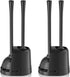 LOVLOY Brush,2 Pack Set 2-in-1 5.3-inch Toilet Plunger and Bowl Brush and Heavy Duty Toilet Plunger with Ventilated