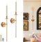 Yollzey Candle Holder Wall Sconces Set of 2 with Battery Operated Candles