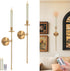 Yollzey Candle Holder Wall Sconces Set of 2 with Battery Operated Candles