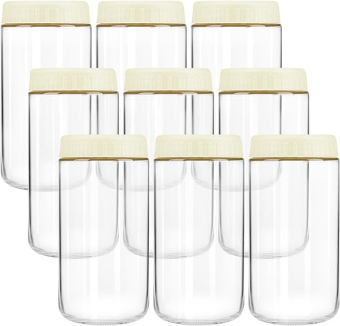 Overnight Oats Containers with Lids, 24oz Wide Mouth Mason Jars with Lids,