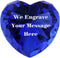 Personalized Custom Engraved Crystal Paperweight, Pink and Blue Diamond