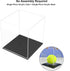 Acrylic Display Case, 4x4x4 Inch Cube with Matte Black Base, Clear Box for Softball Collectibles and Mini Figures