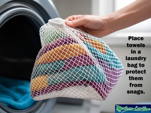 6-Pack 12"x12" Mother-Earth Bath Washcloths - Soft and Absorbent Face Towels, Quick-Drying Wash Cloths for Sensitive