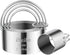 iNeibo Biscuit Cutter Set, Round Shape Cookie Cutters for Pastry Dough Baking, DIY Cake Décor