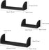 SRIWATANA Floating Shelves Wall Mounted - Solid Wood Bookshelves Set of 3 for Bedroom, Living Room, Bathroom