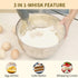La Reveuse Handheld Immersion Blender, 3 in 1, 300 Watts with Whisk, Mixing Beaker, Food Chopper Attachments