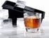 Froz Silicone Ice Cube Trays 2 Pack, Makes 8 Big 2 Inch Square Ice Cubes for Whiskey and Cocktails