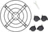 10.6 Pack 4, 360-Degree Bright Creations Plant Stand with Wheels - in Diameter, Black, of Modern - Metal Rolling Plant