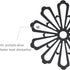 allydrew Non-Slip Insulated Silicone Carved Trivets - Flexible Floral Coasters & Pot Holders Set (3 Pcs)
