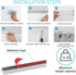 Self Adhesive Ceiling or Wall Curtain Track, No Drill Curtain Rod, No Damage Hangers for Windows, Closet, Bathroom