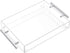 Richboom Clear Acrylic Serving Tray 16"x12" - Coffee Table Living Room Kitchen