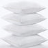 Niagara 4 Pack Pillow Protectors, Standard 20x26 Inches, Lab Certified Ultra Fresh Treated Cotton Zipper Covers White