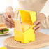 VOSAREA Sliced Cheese Storage Container with Flip Lid, Cheese Shaped Box Holder for Fridge Food Storage