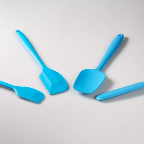 4 Piece Silicone Spatula Set, Flexible Heat Resistant Non-scratch Rubber Spatulas with Stainless Steel Core