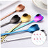 6pcs Heart Shaped Stainless Steel Spoon Set, Mini Dessert Spoons for Valentines Day