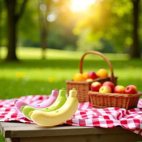 Junfamilee 3Pcs Banana Storage BPA-Free Outdoor Travel Case,Keep Fresh Banana Keeper and Protector, Cute Banana Carrier