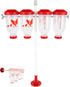 RentACoop Chicken Treat 4 Tube Dispenser Multi-Treat Enrichment Toy and Boredom Buster