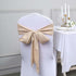 5 6x108 Efavormart PCS Nude Polyester Chair Sashes Tie Bows for Wedding Events Decor Chair Bow Sash Party Decor