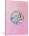 Generic Trendy Soft Pink Disco Ball Canvas Wall Art Funky Girl Silver Mirrorball