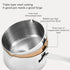 Stainless Steel Mini Sauce Pan, 350/500ML Small Sauce Cup with Long Handle for Chocolate Melting