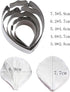 KALAIEN 5pcs Stainless Steel Peony Cutter, 2pcs Fondant Silicone Mold for Sugarcraft Flower Making