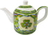 Royal Tara Shamrock Porcelain Teapot - Irish Tea Pot Celtic Knot Tea with Removable
