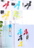 Creative Wall Climbing Villain Refrigerator Magnets, Magnet Key Hanging in Orange, Blue, Red, Green