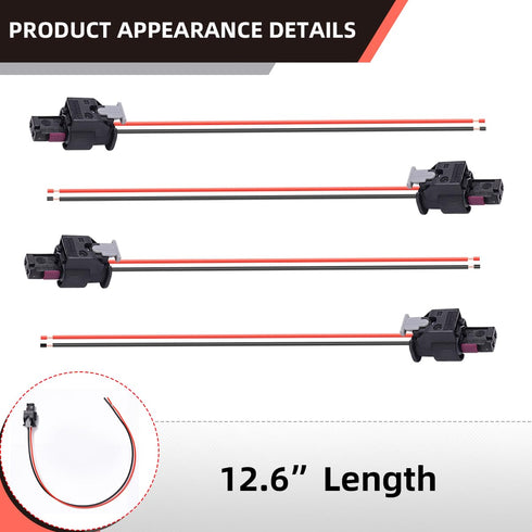 4 Pack Side Marker Pigtail Connector Harness Compatible with Dodge Charger 2015-2022, Higher Quality
