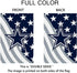 Welcome Decorations Garden Flag, Double Sided Football Sport Fans House Flag 12 X 18 Inch (Blue Stripe)