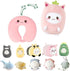 Kids Travel Pillow - 2-in-1 Deformable Kids Neck Pillow for Traveling, Soft