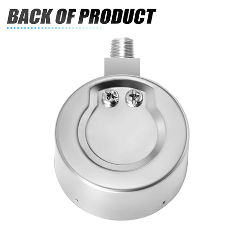 MEANLIN MEASURE Stainless Steel Pressure Cooker Gauge, 0-20Psi 2" Dial Face, Lower Mount Pressure Tank Table