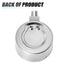 MEANLIN MEASURE Stainless Steel Pressure Cooker Gauge, 0-20Psi 2" Dial Face, Lower Mount Pressure Tank Table