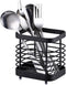 Stainless Steel Kitchen Utensil Holder, Countertop Drying Caddy, Rust-Proof Cutlery Drainer for Kitchen Utensils