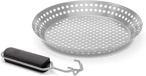Outset Grill Skillet With Removable Handle, Stainless Steel by Outset