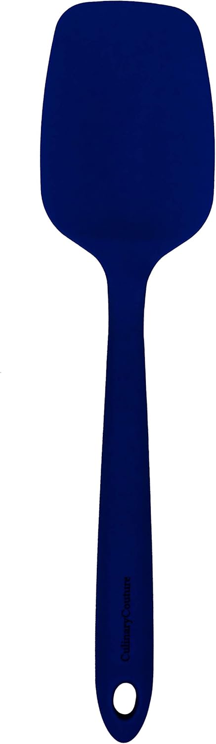 Culinary Couture 4-Piece Blue Baking Spatula Set - Silicone Heat Resistant Spatulas for Nonstick Cookware
