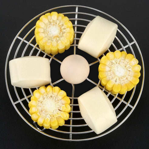 Cabilock 6.3x2.8 Inch Round Steam Rack, Stainless Steel Cooking, Grilling, Canning, Cooling Rack for Baking