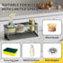 Valdama 304 Kitchen Sink Caddy Organzier with Sponge Holder and Removable Drip Tray for Kitchen Sink, Stainless Steel
