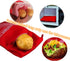 i Kito Set,Baked 4pongs Potato Baking Rods and Microwave Potato Cooker Bag Perfect Potatoes Quickly with Reusable Spud