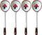 Vintage Ceramic Ramen Soup Spoons, 4 PCS Asian Tablespoon for Rice Noodles, Dessert, and Gravy - Mushroom (6.6 Inch)