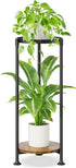 iDavosic.ly 2 Tier Corner Plant Stand Indoor, 30 Inch Tall Vertical Metal