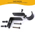 Heavy Duty Adjustable Curtain Rod Brackets, Rod Holders for 1 Inch Rod, Black Color, (Set of 4)