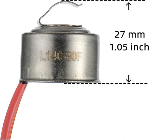 BOJACK Refrigerator Bimetal Defrost Thermostat Replacement Part - Replaces WP4387503, 343917, 61002113, PS11742474,